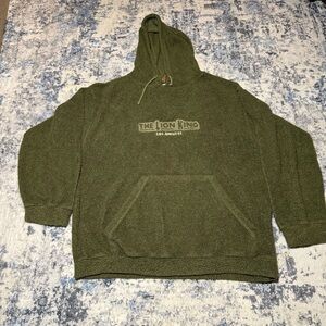 The Lion King Los Angeles Musical Made In Usa Medium Hoodie Y2K Vintage Green